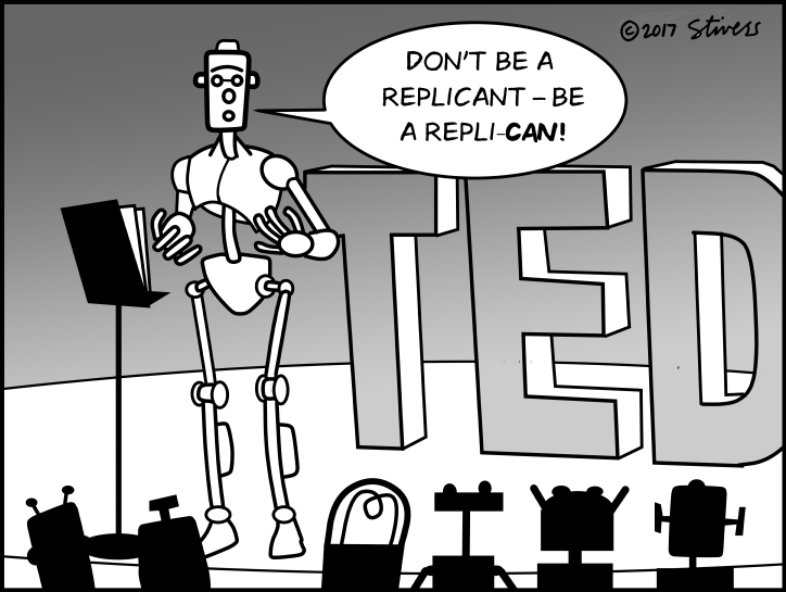 Robot motivational speaker